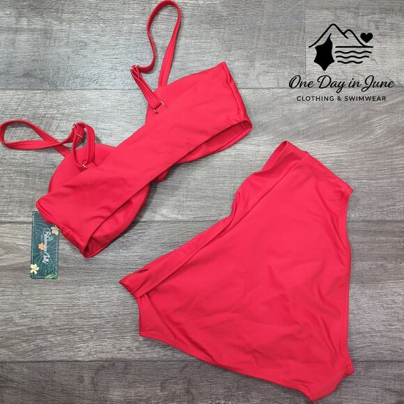 Blooming Jelly Knot Front Bikini Swimsuit Size M - Picture 6 of 6